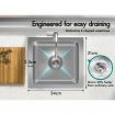 ALFORDSON Kitchen Sink Stainless Steel Drop in Flush Under Mount Basin 340X310MM
