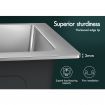 ALFORDSON Kitchen Sink Stainless Steel Drop in Flush Under Mount Basin 340X310MM