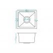 ALFORDSON Kitchen Sink Stainless Steel Drop in Flush Under Mount Basin 340X310MM
