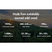 ALFORDSON Metal Bed Frame King Size Industrial Platform Mattress Base Wood