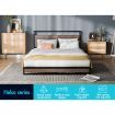 ALFORDSON Metal Bed Frame Double Size Industrial Platform Mattress Base Wood