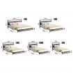 ALFORDSON Metal Bed Frame Double Size Industrial Platform Mattress Base Wood