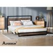 ALFORDSON Metal Bed Frame Double Size Industrial Platform Mattress Base Wood
