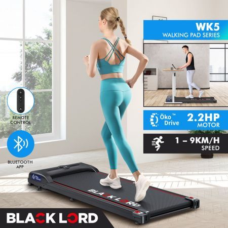 BLACK LORD Treadmill Electric Walking Pad Exercise Fitness Machine Home Gym