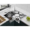 ALFORDSON Kitchen Sink Stainless Steel Drop in Flush Mount Single Bowl 860X600MM
