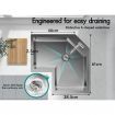 ALFORDSON Kitchen Sink Stainless Steel Drop in Flush Mount Single Bowl 860X600MM