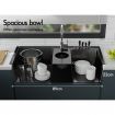 ALFORDSON Kitchen Sink Basin Stainless Steel Drop in Flush Mount 940X460MM Black