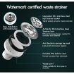 ALFORDSON Kitchen Sink Stainless Steel Drop in Flush Under Mount 100X45CM Black