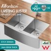 ALFORDSON Kitchen Sink Basin Stainless Steel Under Mount Double Bowl 810X500MM