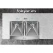 ALFORDSON Kitchen Sink Basin Stainless Steel Under Mount Double Bowl 810X500MM