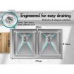 ALFORDSON Kitchen Sink Stainless Steel Drop in Flush Under Mount Basin 770X450MM