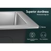 ALFORDSON Kitchen Sink Stainless Steel Drop in Flush Under Mount Basin 770X450MM