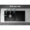 ALFORDSON Kitchen Sink Stainless Steel Drop in Flush Under Mount 870X450MM Black