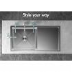ALFORDSON Kitchen Sink Stainless Steel Drop in Flush Under Mount Basin 870X450MM