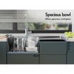 ALFORDSON Kitchen Sink Stainless Steel Drop in Flush Under Mount Basin 870X450MM