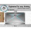 ALFORDSON Kitchen Sink Basin Stainless Steel Under Mount Single Bowl 810X500MM