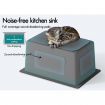 ALFORDSON Kitchen Sink Stainless Steel Drop in Flush Under Mount 450X300MM Black