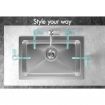 ALFORDSON Kitchen Sink Stainless Steel Drop in Flush Under Mount Bowl 450X300MM