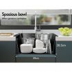 ALFORDSON Kitchen Sink Stainless Steel Drop in Flush Under Mount 440X440MM Black