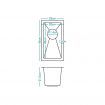 ALFORDSON Kitchen Sink Stainless Steel Drop in Flush Under Mount 250X450MM Black