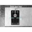 ALFORDSON Kitchen Sink Stainless Steel Drop in Flush Under Mount 250X450MM Black