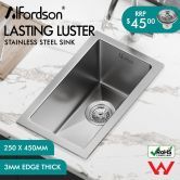 ALFORDSON Kitchen Sink Stainless Steel Drop in Flush Under Mount Basin 250X450MM
