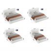 ALFORDSON Bed Frame King Single Gas Lift Storage Mattress Base Leather White