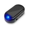 Car Solar Power Simulated Dummy Alarm,Anti-Theft LED Flashing Security Light Fake Lamp,Automotive Warning Interior Safety Lights with USB Charger Port,Car Accessories for Most Cars (Blue/1PCS)