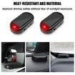 Car Solar Power Simulated Dummy Alarm,Anti-Theft LED Flashing Security Light Fake Lamp,Automotive Warning Interior Safety Lights with USB Charger Port,Car Accessories for Most Cars (Red/2PCS)