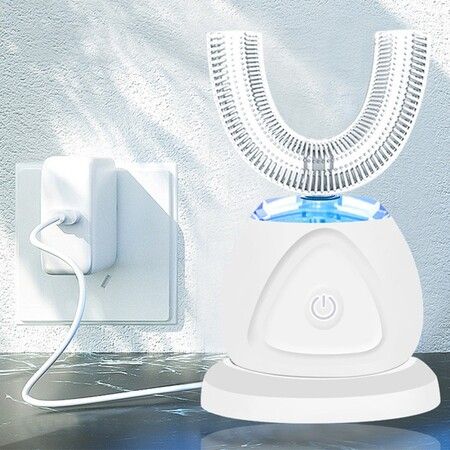 Ultrasonic Toothbrush, Automatic Toothbrush 360 Degree Auto Sonic Toothbrush, Teeth whitening Brush with Timer