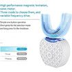 Ultrasonic U-Automatic Toothbrushes for Teeth Whitening, Wireless Charging and LED Light, Waterproof IPX7