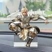 Black Myth Wukong Car Decorations Art Relievo, Wukong Action Figure Monkey Figurines Monkey King Decor, the Next Generations 3A Game Sun Wukong Statue Model Decoration Collectible Dolls