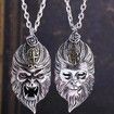 Black Myth Wukong Necklace Metal Arts and Crafts Hanging Vintage Men Small Pendant
