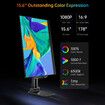 Portable Monitor for Laptop,15.6In 1080P FHD IPS Display USB-C HDMI Portable Monitor for Laptop with Cover and Speakers External Monitor for Laptop PC Mac Phone x-box Switch PS4