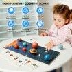 Wooden Solar System Model Board Game Montessori Educational Planet Toys Preschool Learning Puzzle Space Learning Toys