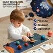 Wooden Solar System Model Board Game Montessori Educational Planet Toys Preschool Learning Puzzle Space Learning Toys