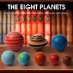Wooden Solar System Model Board Game Montessori Educational Planet Toys Preschool Learning Puzzle Space Learning Toys