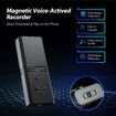 Magnetic Voice Activated Recorder,No Need Connect with PC,Download & Play on The Mobile Phone,APP for Andriod iOS,Audio Recorder for Meeting Interview