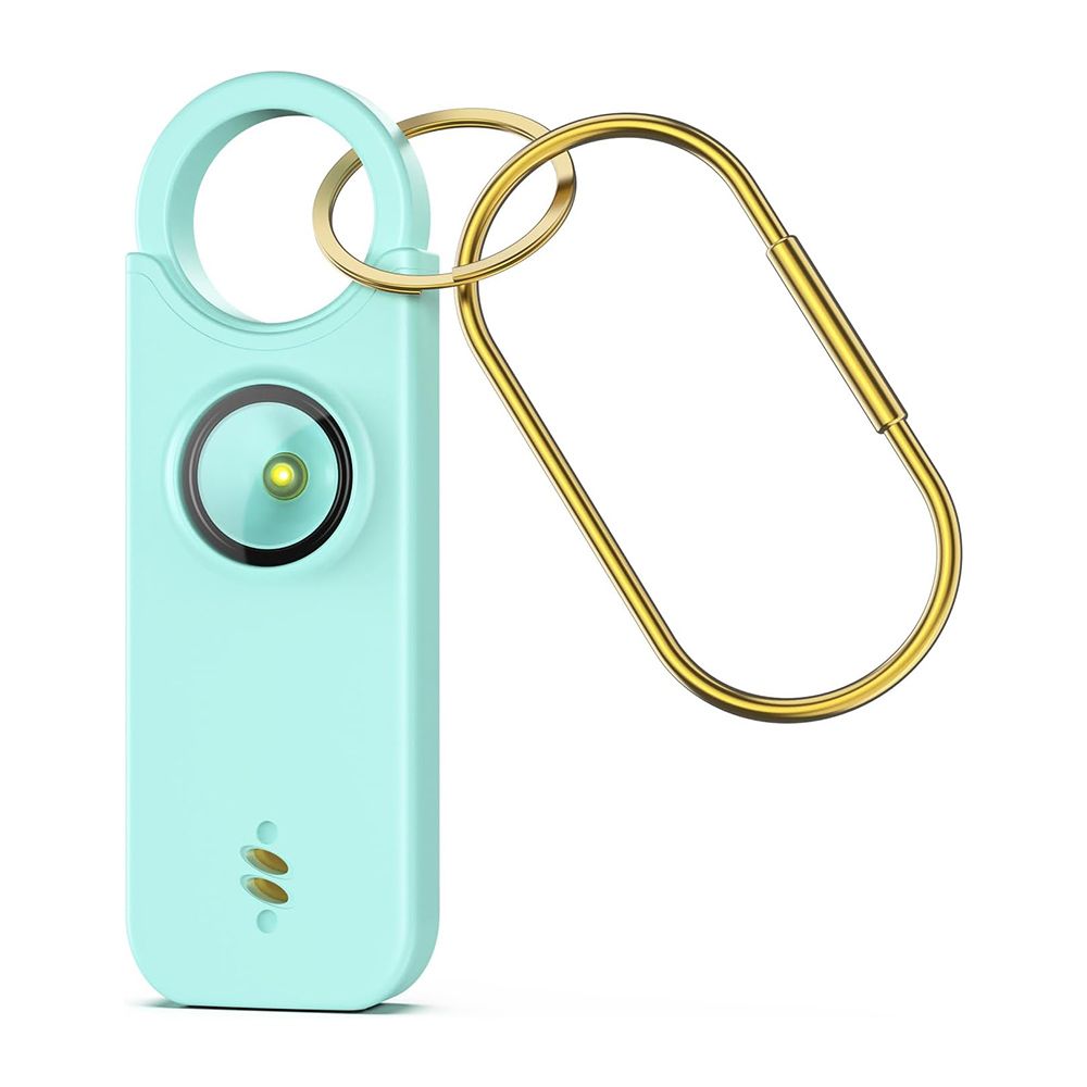 Personal Safety Alarm for Women, Travel Safety Keychains Siren Whistle, Loud Alarm, LED Strobe Light, Personal Emergency Security Safe Devices Key Chain Alarm for Kids Elderly, Blue