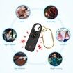 Personal Safety Alarm for Women, Travel Safety Keychains Siren Whistle, Loud Alarm, LED Strobe Light, Personal Emergency Security Safe Devices Key Chain Alarm for Kids Elderly, Black