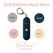 Personal Safety Alarm for Women, Travel Safe and Waterproof Self Defense Alarm for Women by Women, Safety Alarm Keychain for Women, Loud Alarm, Strobe Light, Keychain Alarm, Black