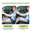 Wedge Car Seat Cushion for Driving Broaden Vision by Raised Back,Soft Dense Memory Foam Car Seat Cushion for Car Seat Driver/Passenger Offer Comfort and Relief for Sciatica,Hip