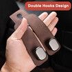 Car Hooks for Headrest,Car Seat Back Storage Hook for Headrest,Headrest Hooks for Purses and Bags,Car Hooks Leather (Brown 2 Pack)