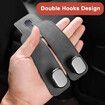 Car Hooks for Headrest,Car Seat Back Storage Hook for Headrest,Headrest Hooks for Purses and Bags,Car Hooks Leather (Grey 2 Pack)