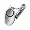 Personal Safety Alarm Keychain For Women Eldery Kid with LED Light Emergency 130dB Sound Keyring Portable Color Silver