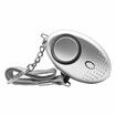 Personal Safety Alarm Keychain For Women Eldery Kid with LED Light Emergency 130dB Sound Keyring Portable Color Silver