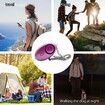 Personal Safety Alarm Keychain For Women Eldery Kid with LED Light Emergency 130dB Sound Keyring Portable Color Purple