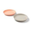 Kiddish Raffi Plate 2 Pack-Sand & Coral