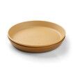 Kiddish Raffi Plate 2 Pack-Mustard