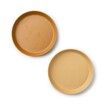 Kiddish Raffi Plate 2 Pack-Mustard